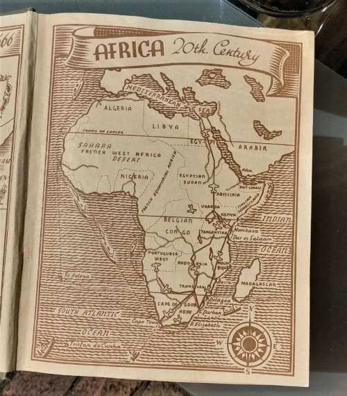 UNITED TOBACCO COMPANY 1938 EDITION WITH 200 CIGARETTE CARDS AND SOME OLD MAPS