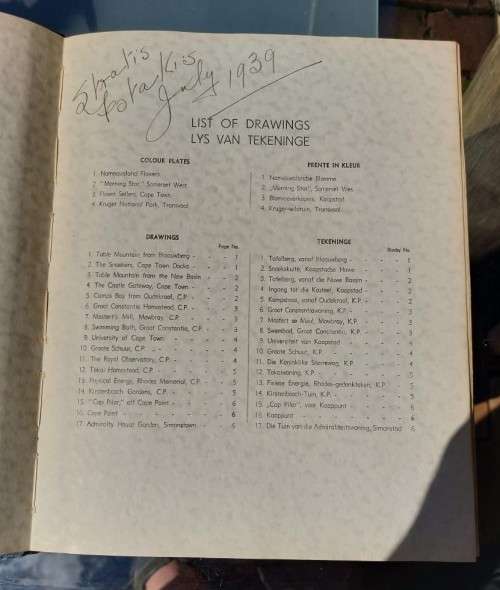 OUR LAND ONS LAND 1935 EDITION ISSUED BY THE UNITED TOBACCO COMPANY WITH 100 CIGARETTE CARDS PASTED