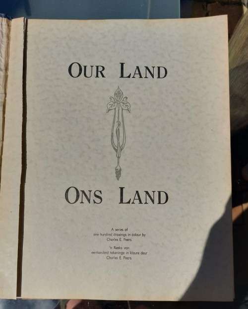 OUR LAND ONS LAND 1935 EDITION ISSUED BY THE UNITED TOBACCO COMPANY WITH 100 CIGARETTE CARDS PASTED