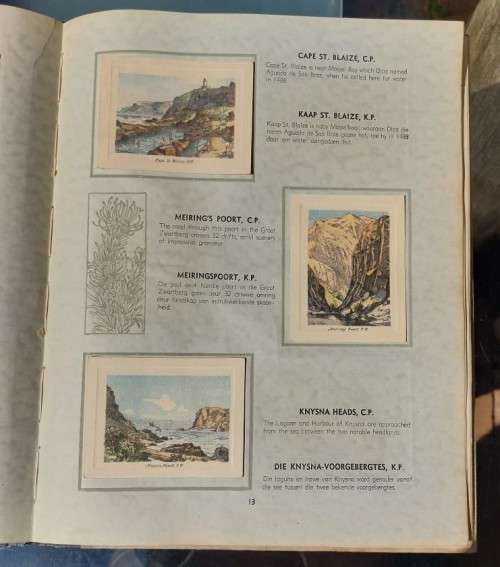 OUR LAND ONS LAND 1935 EDITION ISSUED BY THE UNITED TOBACCO COMPANY WITH 100 CIGARETTE CARDS PASTED