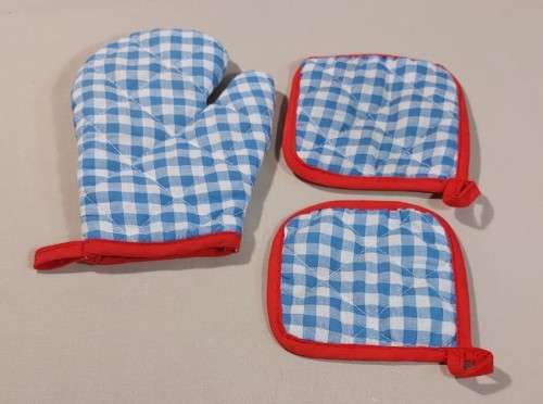 CUTE RED ENAMEL KIDS COOKING POT SET