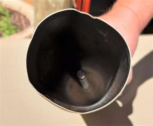 ELAND TANK 90MM BRASS SHELL CASING FITTED WITH PRIMER - SA AND RODESIAN BUSH-WAR ERA 1978 STAMPED