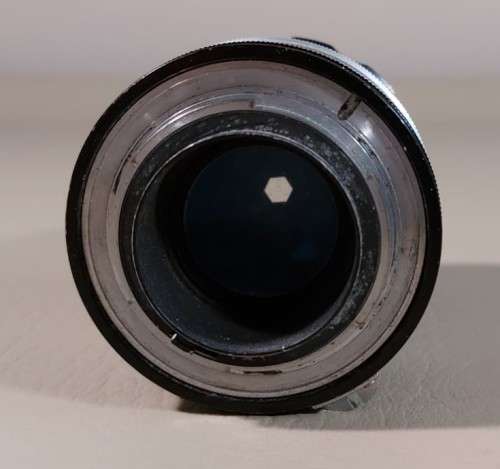 NIKKOR-Q AUTO F - 135MM 1:3,5 LENS SERIAL NO 769220 NIPPON KOGADU JAPAN 1963