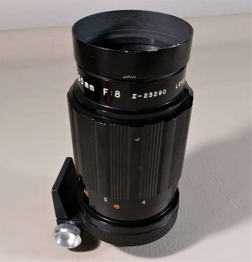 VINTAGE 1960S SIGMA 500MM F:8 TELEPHOTO LENS MADE IN JAPAN WITH ORIGINAL LEATHER CASE