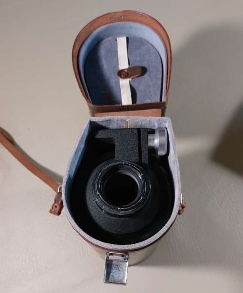 VINTAGE 1960S SIGMA 500MM F:8 TELEPHOTO LENS MADE IN JAPAN WITH ORIGINAL LEATHER CASE