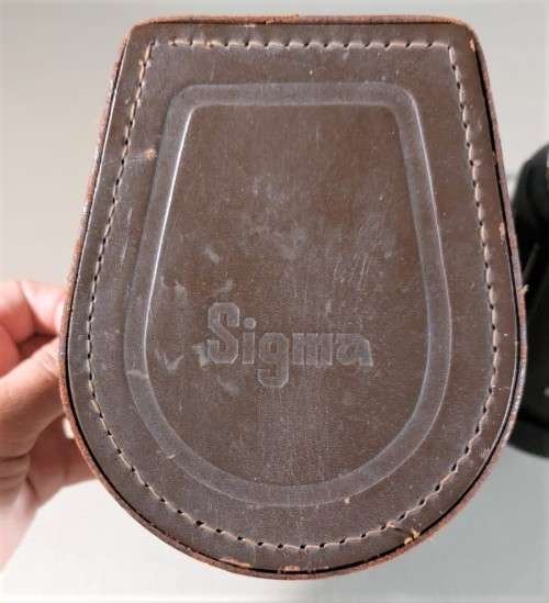 VINTAGE 1960S SIGMA 500MM F:8 TELEPHOTO LENS MADE IN JAPAN WITH ORIGINAL LEATHER CASE