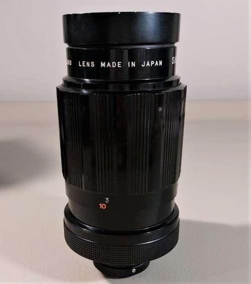 VINTAGE 1960S SIGMA 500MM F:8 TELEPHOTO LENS MADE IN JAPAN WITH ORIGINAL LEATHER CASE