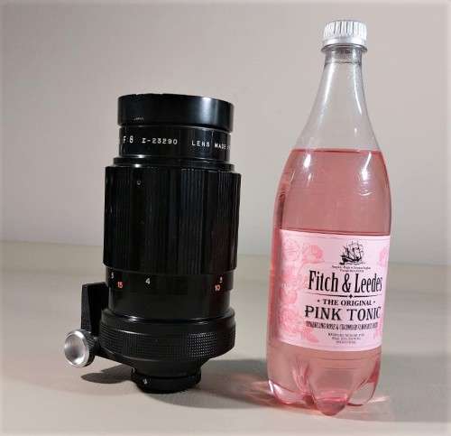 VINTAGE 1960S SIGMA 500MM F:8 TELEPHOTO LENS MADE IN JAPAN WITH ORIGINAL LEATHER CASE