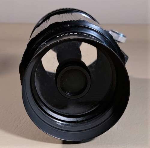 VINTAGE 1960S SIGMA 500MM F:8 TELEPHOTO LENS MADE IN JAPAN WITH ORIGINAL LEATHER CASE