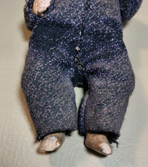 VERY RARE ANTIQUE 1920S HERMANN STEINER BYE LO BABY BISQUE DOLL MARKED GERMANY HS 245