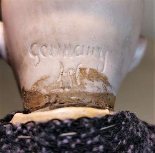 VERY RARE ANTIQUE 1920S HERMANN STEINER BYE LO BABY BISQUE DOLL MARKED GERMANY HS 245