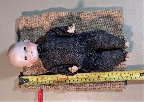 VERY RARE ANTIQUE 1920S HERMANN STEINER BYE LO BABY BISQUE DOLL MARKED GERMANY HS 245