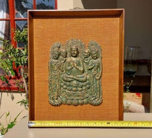 THE AMIDA BUDDHAS OF JAPAN SCULPTURE WITH THE CIRCLE OF LIFE MUDRA (HAND GESTURE)