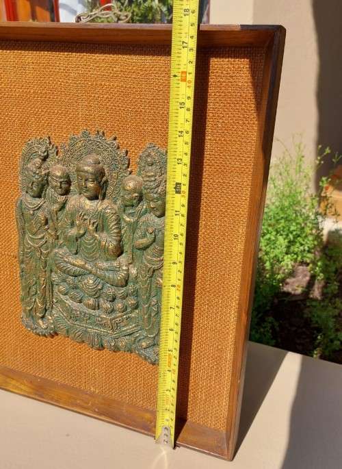 THE AMIDA BUDDHAS OF JAPAN SCULPTURE WITH THE CIRCLE OF LIFE MUDRA (HAND GESTURE)