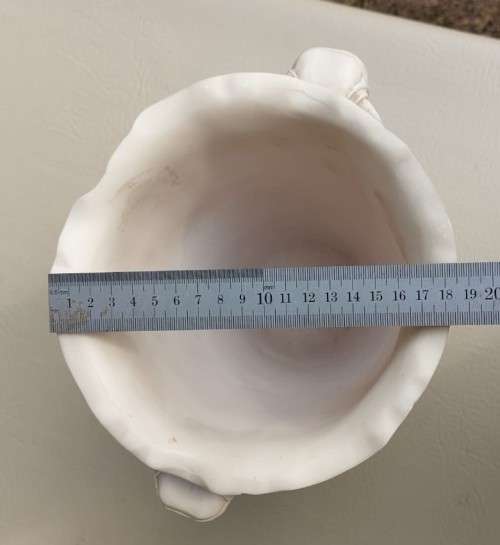 CHINESE INSPIRED RESIN MARBLE COMPOSITE CHINOISERIE VASE MADE IN ITALY