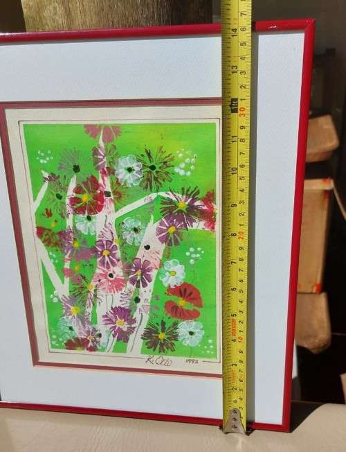 AN 1992 K OTTO (SORRY NOT OTTO KLAR) ORIGINAL WATERCOLOUR FLORAL PAINTING