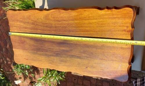 AWESOME TEAK BALL AND CLAW FEET COFFEE TABLE - 90CM WIDE 43CM DEEP 38CM HIGH