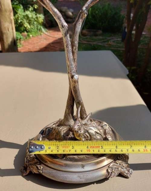 ANTIQUE WBC SILVERPLATED CENTREPIECE FRUIT STAND