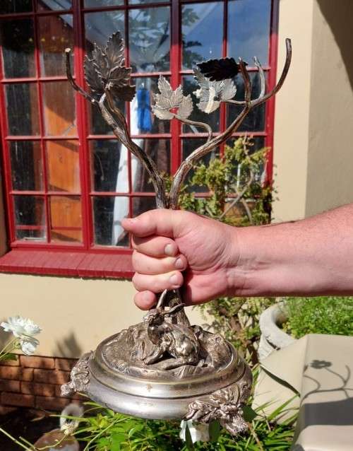 ANTIQUE WBC SILVERPLATED CENTREPIECE FRUIT STAND