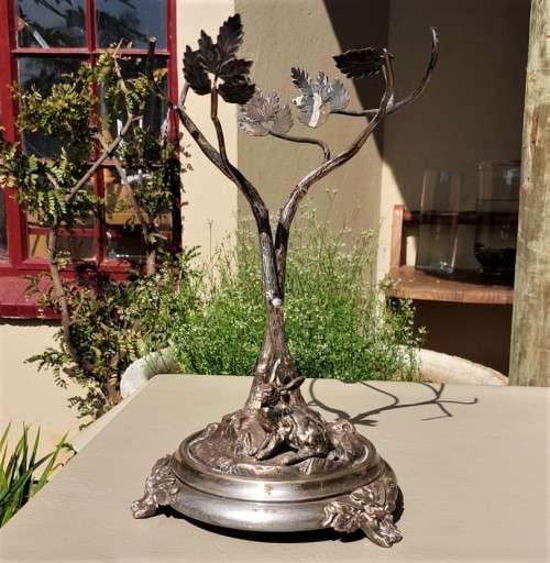 ANTIQUE WBC SILVERPLATED CENTREPIECE FRUIT STAND