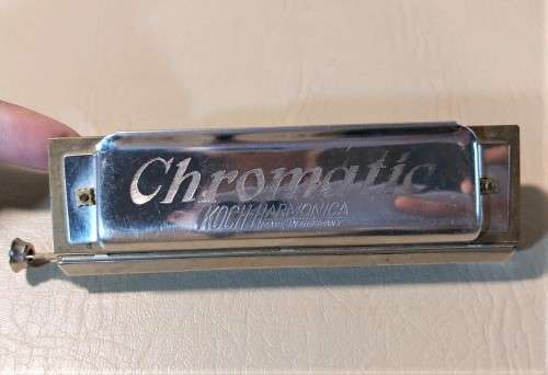 VINTAGE GERMAN HOHNER KOCH CHROMATIC HARMONICA IN GOOD WORKING CONDITION 1ST OF 2 ON AUCTION