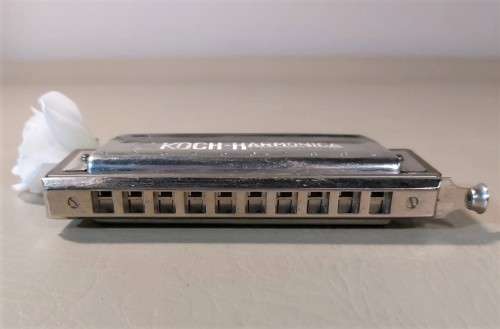 HOHNER KOCH CHROMATIC HARMONICA VINTAGE GERMAN IN GOOD WORKING CONDITION THE 2ND OF 2 ON AUCTION