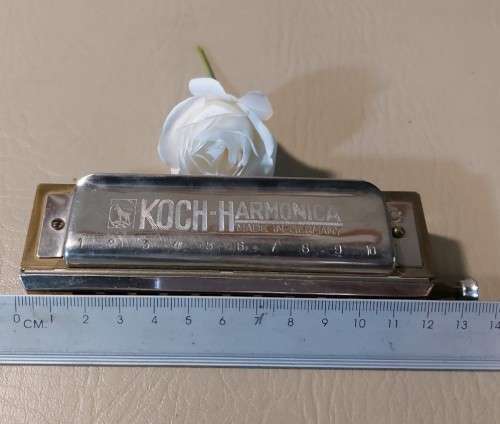 HOHNER KOCH CHROMATIC HARMONICA VINTAGE GERMAN IN GOOD WORKING CONDITION THE 2ND OF 2 ON AUCTION