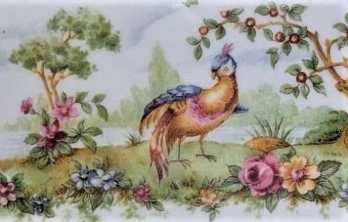 ROYAL ALBERT VINTAGE 1940S DIAMOND SHAPED CHELSEA BIRD PATTERN BON BON DISH