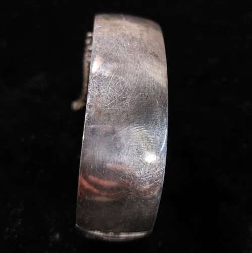 VINTAGE 1950S CANDIDA JOE CALAFATO DESIGNED STERLING SILVER BANGLE (38G)