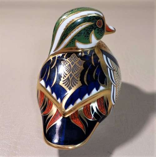 ROYAL CROWN DERBY CAROLINA DUCK 2004 IMARI PAPERWEIGHT