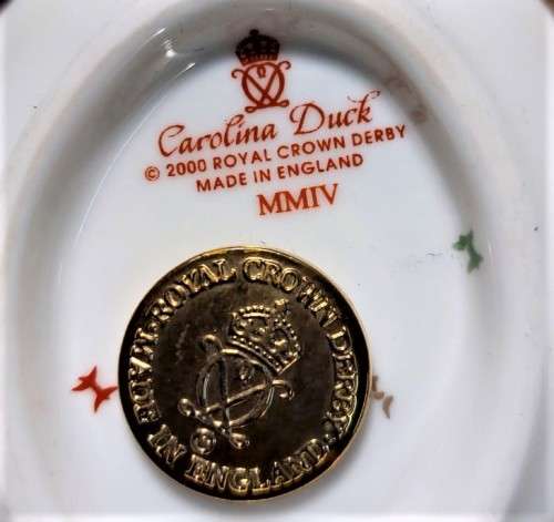 ROYAL CROWN DERBY CAROLINA DUCK 2004 IMARI PAPERWEIGHT