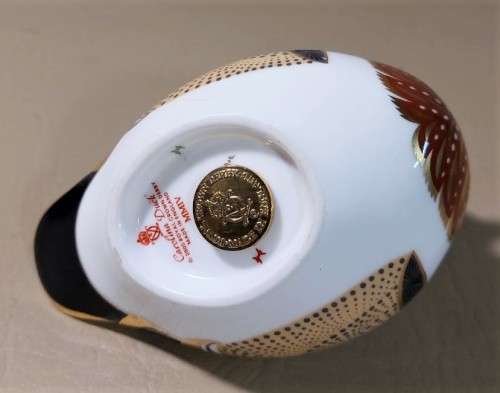 ROYAL CROWN DERBY CAROLINA DUCK 2004 IMARI PAPERWEIGHT