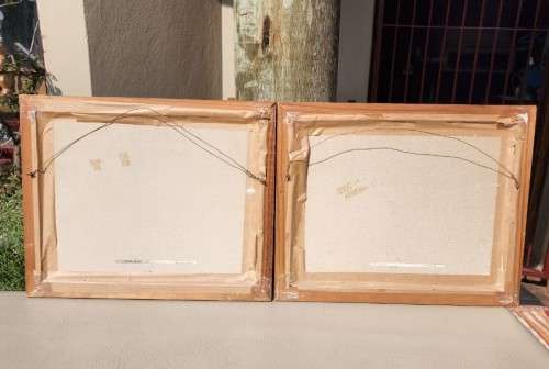 TWO OLD STELLENBOSCH SKETCH PRINTS  MARKET STREET AND LANSERAC