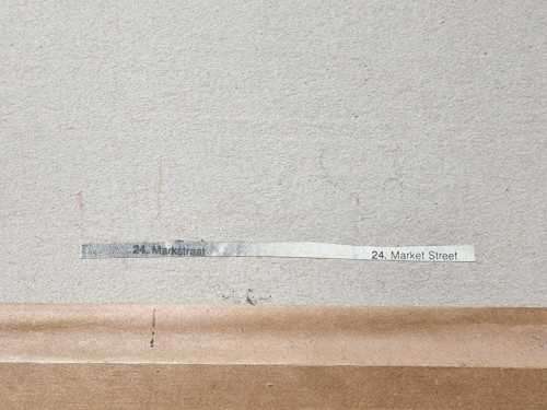 TWO OLD STELLENBOSCH SKETCH PRINTS  MARKET STREET AND LANSERAC