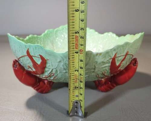 RARE EARLY CARLTON WARE 1930S-1960S CABBAGE LEAF LOBSTER FEET SALAD BOWL