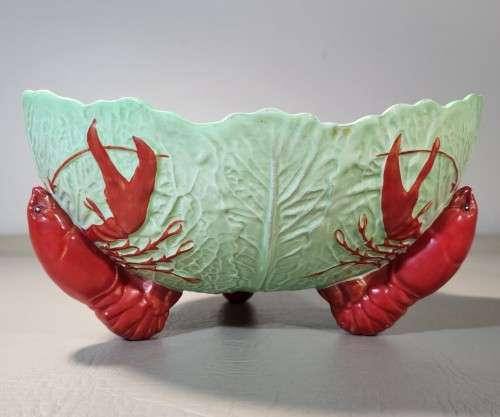 RARE EARLY CARLTON WARE 1930S-1960S CABBAGE LEAF LOBSTER FEET SALAD BOWL