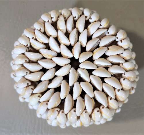 BOHO COWRIE SHELL BASKET BOWL