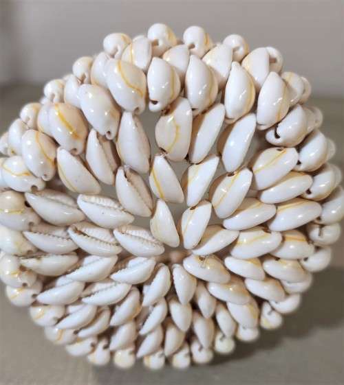 BOHO COWRIE SHELL BASKET BOWL