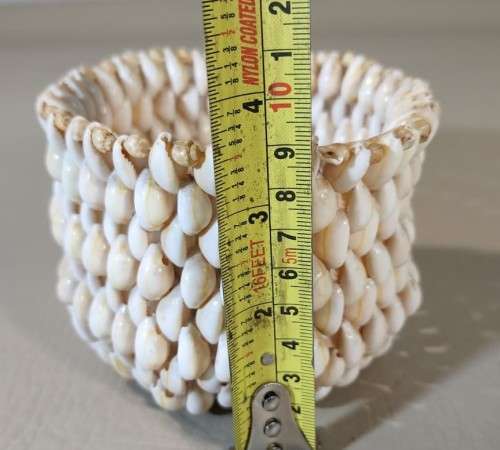 BOHO COWRIE SHELL BASKET BOWL