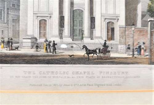 ANTIQUE 1820S SHEPHERD DESIGN AND BARBER ENGRAVED PRINT WITH SOME HAND COLOURING  CATHOLIC CHAPAL