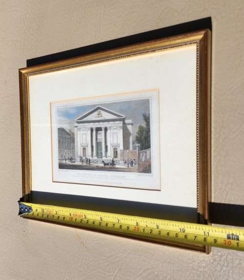 ANTIQUE 1820S SHEPHERD DESIGN AND BARBER ENGRAVED PRINT WITH SOME HAND COLOURING  CATHOLIC CHAPAL