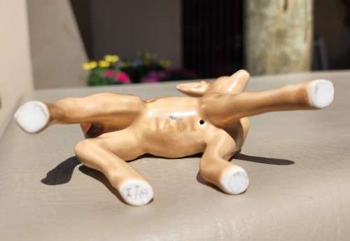 A CUTE CERAMIC BAMBI FIGURINE