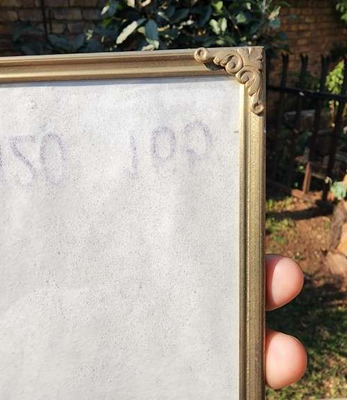 BATCH OF TWELVE (12) BRASS COLOURED METAL DESK PHOTO FRAMES