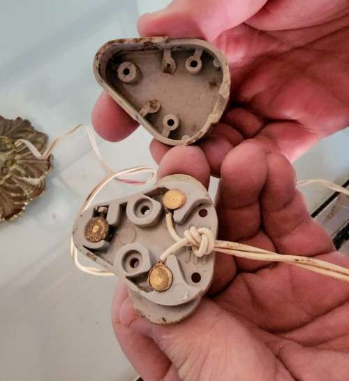 RED CASSIS RUFA BULLMOUTH HELMET SHELL NIGHTTIME TABLE LIGHT