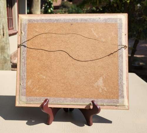 ANTIQUE 1820S SHEPHERD DESIGN AND McCLATCHIE ENGRAVED PRINT WITH SOME HAND COLOURING  BUILDING