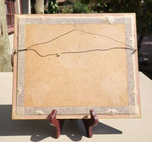 REGENTS PARK ANTIQUE 1820S SHEPHERD DESIGN AND LACEY ENGRAVED PRINT WITH SOME HAND COLOURING