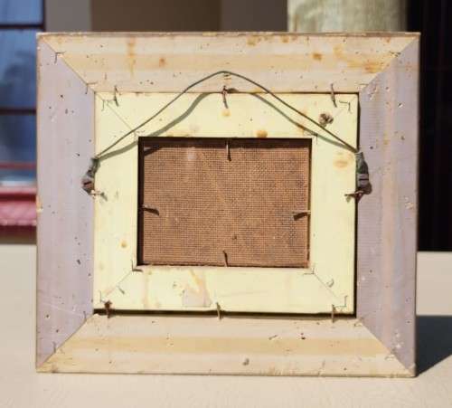 SA LISTED ARTIST LOUIS REPSOLD! (1948-) STUNNING OIL MINIATURE MOUNTAINOUS SCENE WITH WATER