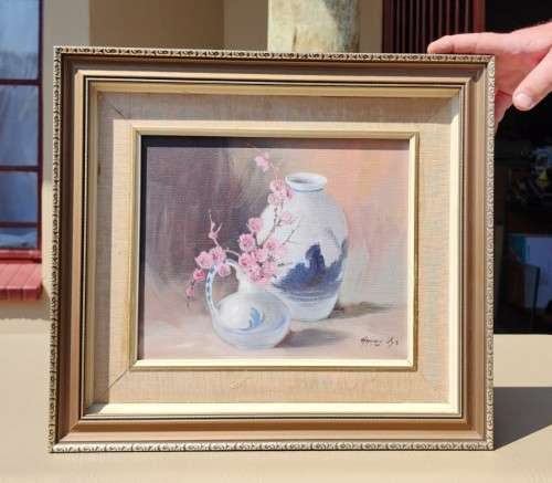 HENNIE UYS! GORGEOUS STILL LIFE OIL ON CANVAS  SA ART MASTER OF NAMAQUALAND