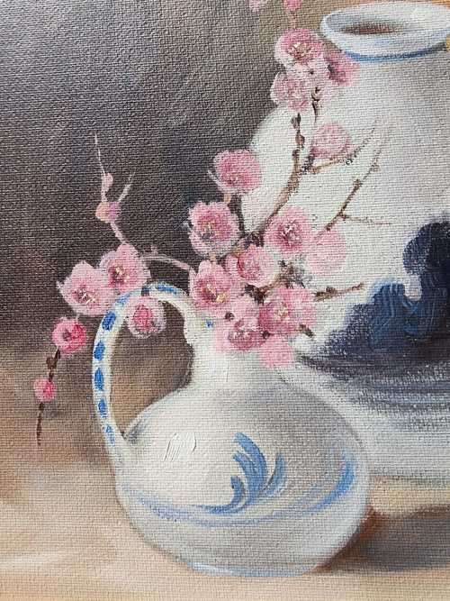 HENNIE UYS! GORGEOUS STILL LIFE OIL ON CANVAS  SA ART MASTER OF NAMAQUALAND