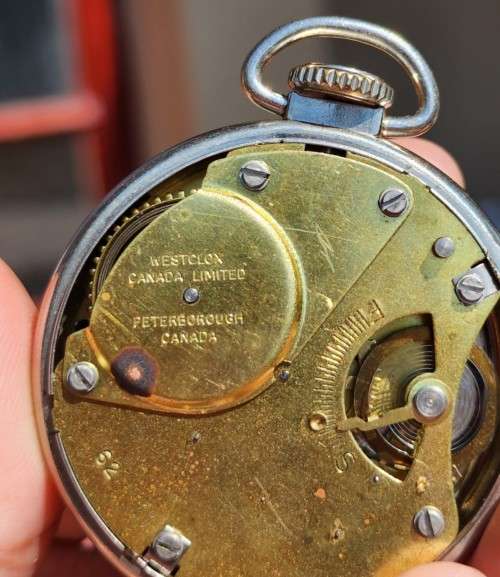 VINTAGE WESTCLOX 1962 ZOBO POCKET WATCH  STILL WORKING